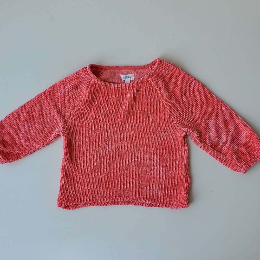 Gymboree Chenille knit pull over Coral Sweater